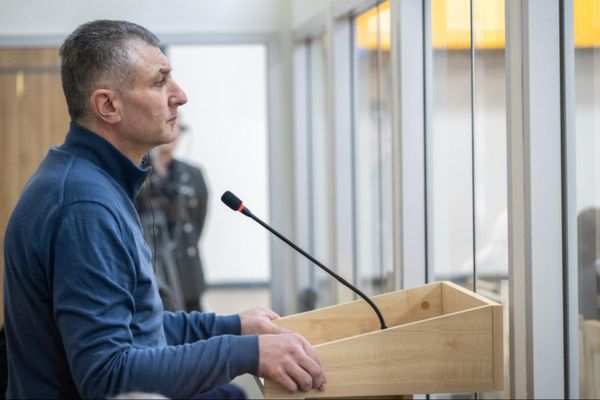 Судебное заседание над армянским военно-политическим руководством Нагорного Карабаха (13 марта 2025). Баку - Sputnik Армения
