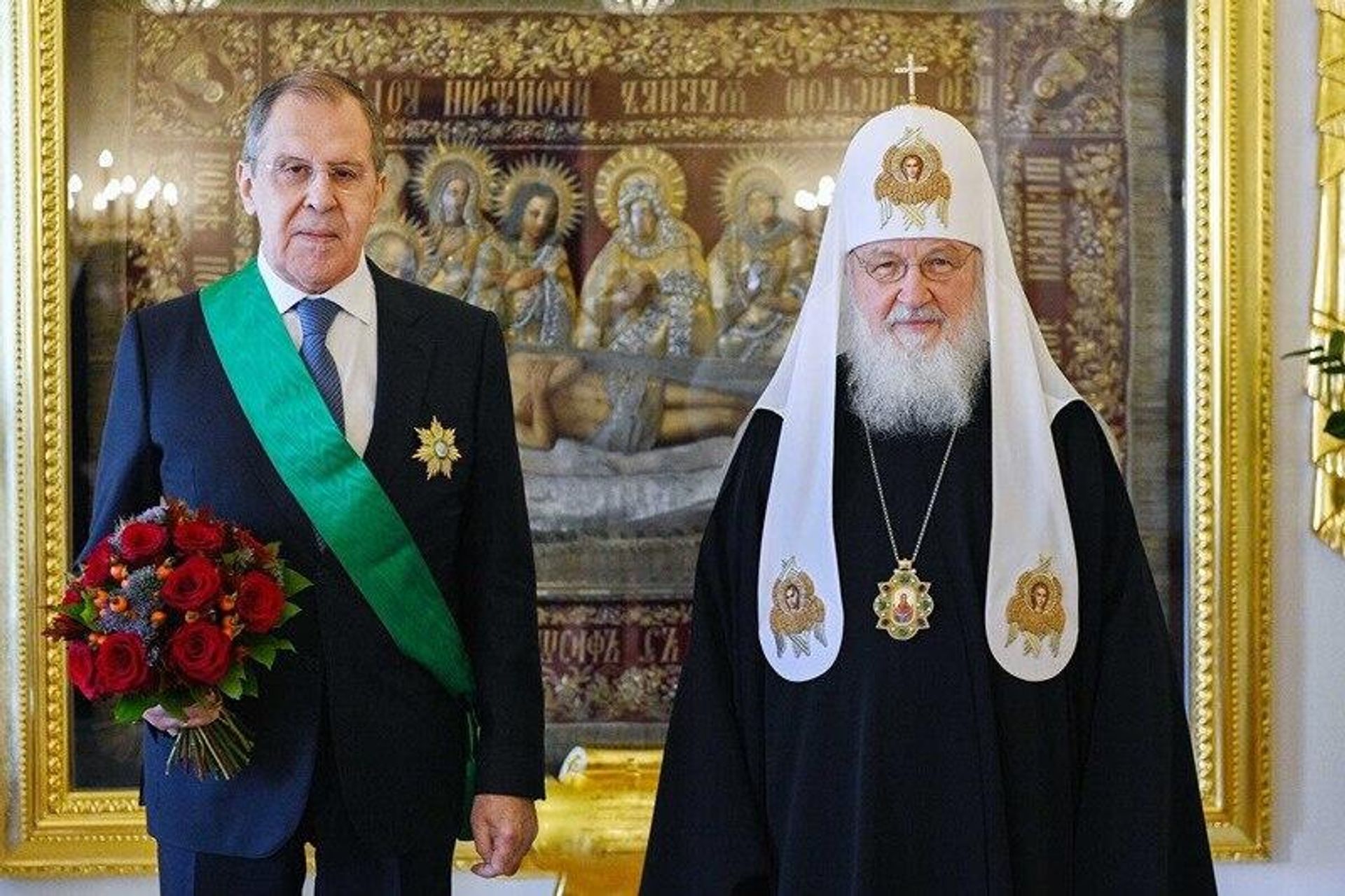 Патриарх Кирилл наградил Сергея Лаврова орденом Александра Невского за вклад в развитие отношений государства и Церкви - Sputnik Արմենիա, 1920, 21.03.2025