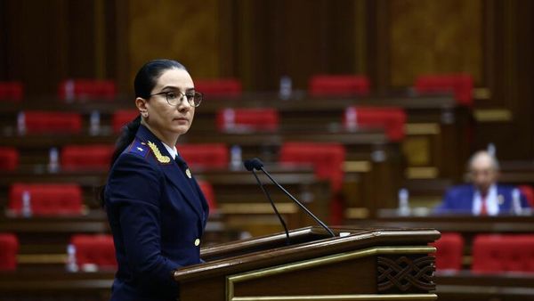 Генпрокурор Анна Вардапетян на очередном заседании НС (26 марта 2025). Еревaн - Sputnik Армения