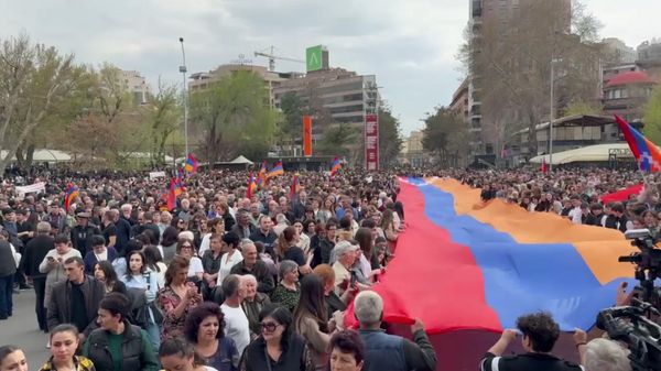 В Ереване стартовал митинг вынужденных переселенцев из Нагорного Карабаха - Sputnik Армения