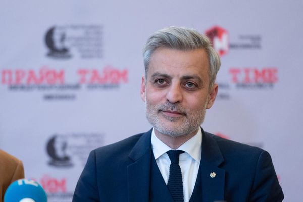 Даниил Даниелян на брифинге в Театре музыкальной комедии имени А. Пароняна (6 апреля 2025). Еревaн Даниил Даниелян на брифинге в Театре музыкальной комедии имени А. Пароняна (6 апреля 2025). Еревaн - Sputnik Армения
