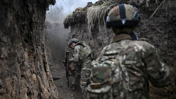 Военнослужащие 155-й бригады морской пехоты Тихоокеанского флота РФ группировки войск Север в Курской области. - Sputnik Армения