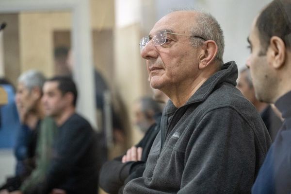 Судебное заседание над армянским военно-политическим руководством Нагорного Карабаха (25 апреля 2025). Баку - Sputnik Армения