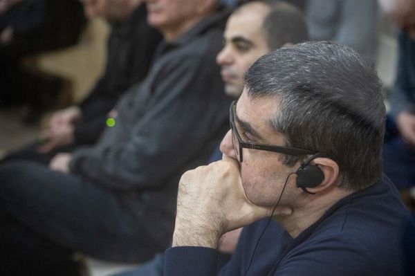 Судебное заседание над армянским военно-политическим руководством Нагорного Карабаха (25 апреля 2025). Баку - Sputnik Армения