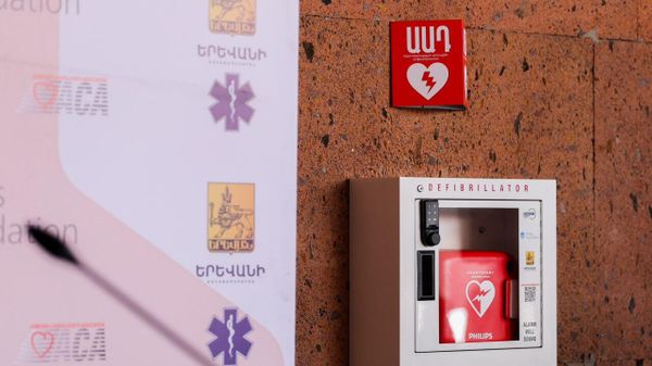 Мэрия Еревана совместно с благотворительным фондом Хенар инициировала программу по установке дефибрилляторов на улицах, в парках и многолюдных общественных местах - Sputnik Армения