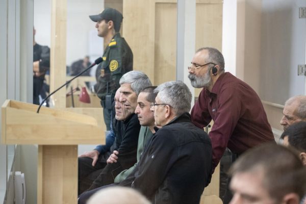 Судебное заседание над армянским военно-политическим руководством Нагорного Карабаха (5 мая 2025). Баку - Sputnik Армения