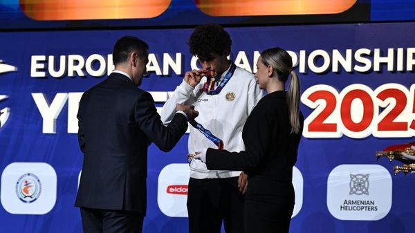 Гор Нерсисян стал бронзовым призером 60-го чемпионата Европы по каратэ среди взрослых (10 мая 2025). Еревaн - Sputnik Армения