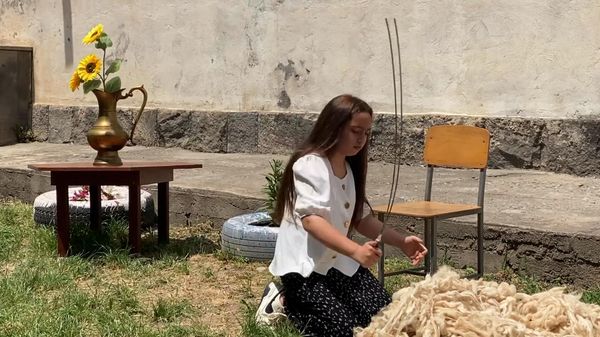 Постановка спектакля Невеста с севера в школе села Артимет - Sputnik Արմենիա