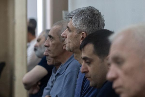 Судебное заседание над армянским военно-политическим руководством Нагорного Карабаха (2 июня 2025). Баку - Sputnik Армения