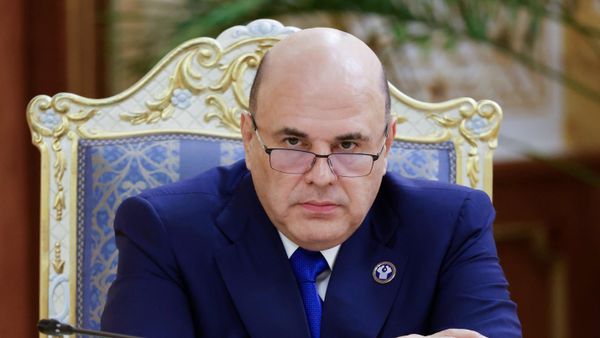 Председатель правительства РФ Михаил Мишустин на заседании Совета глав правительств СНГ (5 июня 2025). Душанбе - Sputnik Армения