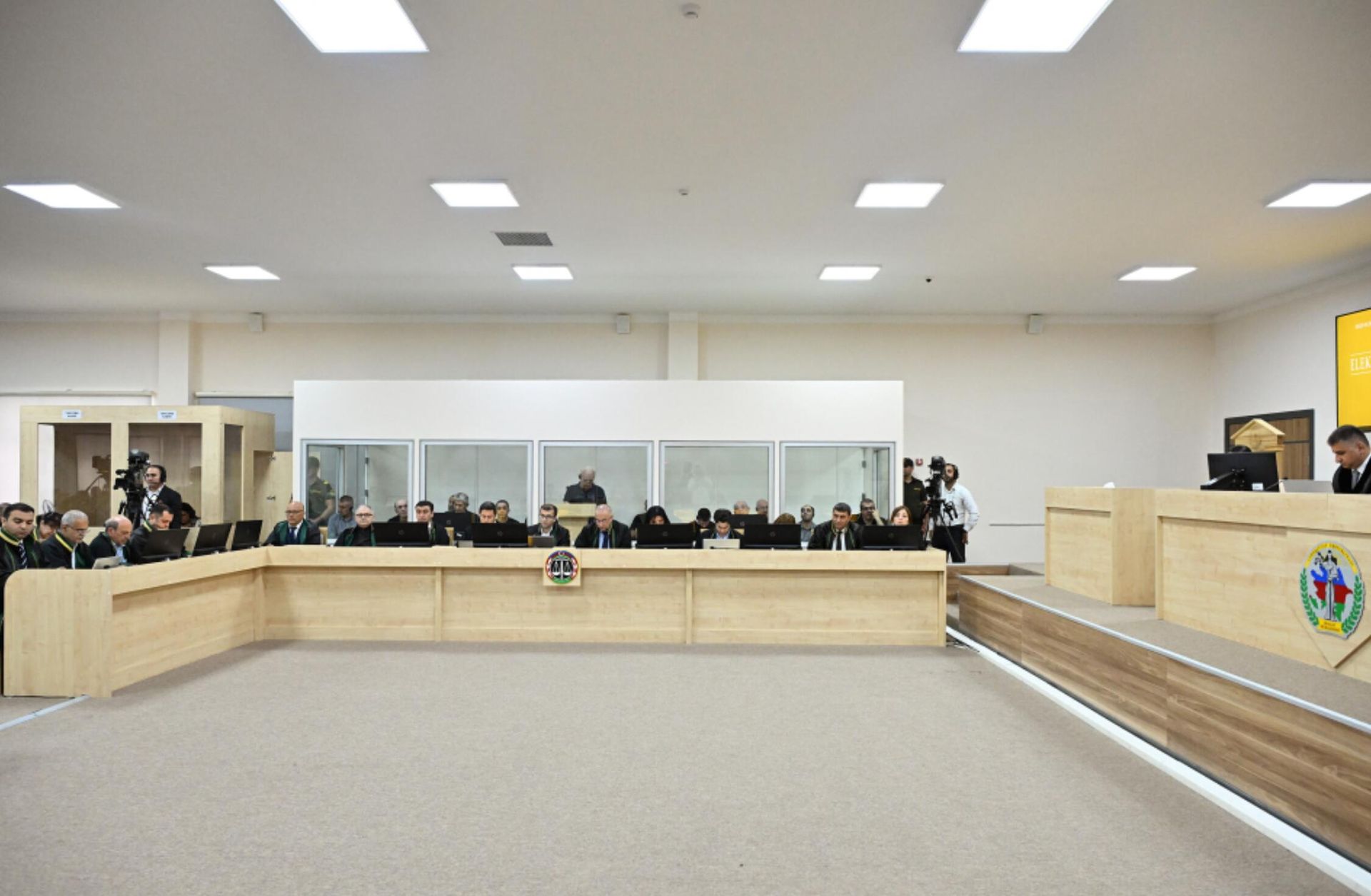 Судебное заседание над армянским военно-политическим руководством Нагорного Карабаха (13 июня 2025). Баку - Sputnik Արմենիա, 1920, 13.06.2025