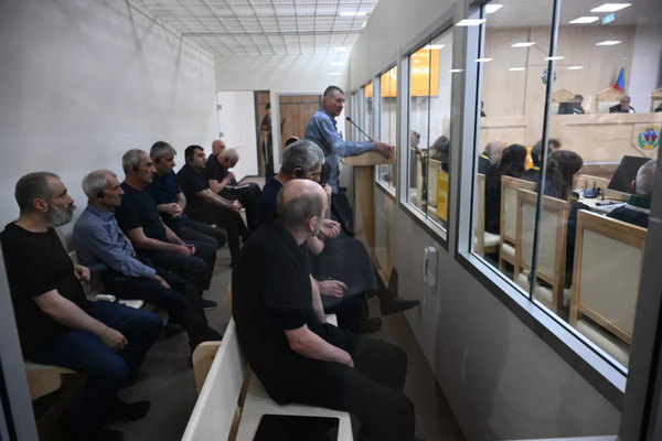 Судебное заседание над армянским военно-политическим руководством Нагорного Карабаха (19 июня 2025). Баку - Sputnik Армения