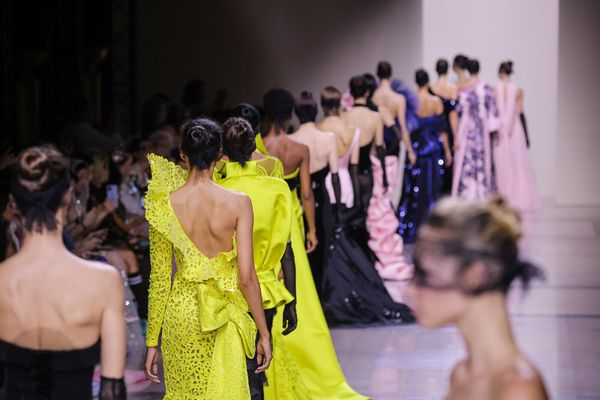 Показ коллекции Georges Chakra Haute Couture осень/зима 2025/2026 во Дворце Шайо в рамках Недели моды в Париже. - Sputnik Армения
