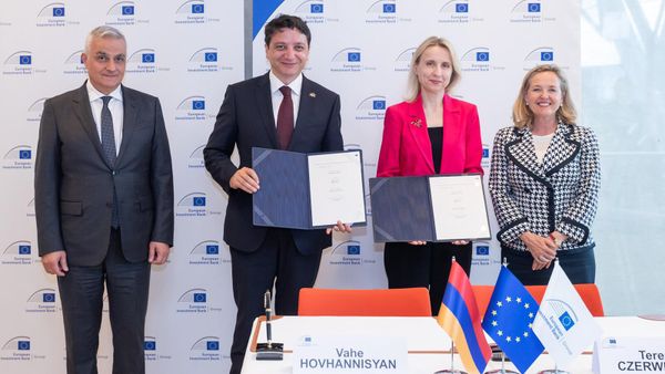 «Հայաստան - Դիմակայուն Սյունիք ծրագիր» ֆինանսական համաձայնագրի ստորագրումը Լյուքսեմբուրգում  - Sputnik Արմենիա