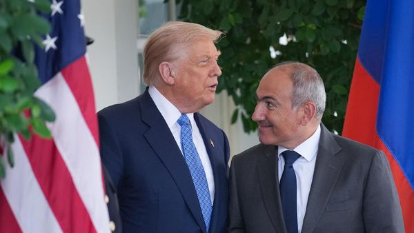 Դոնալդ Թրամփն ու Նիկոլ Փաշինյանը - Sputnik Արմենիա