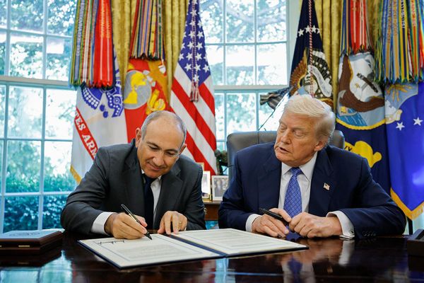 Встреча премьер-министра Никола Пашиняна с президентом США Дональдом Трампом - Sputnik Армения