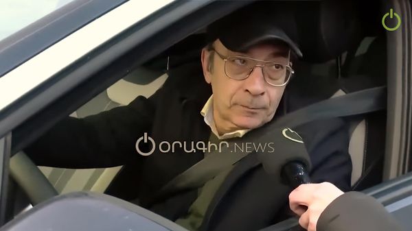 Кадр из репортажа Орагир news с Арменом Авиняном - Sputnik Армения