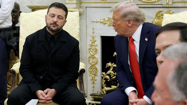 Президент США Дональд Трамп встретился с президентом Украины Владимиром Зеленским в Белом доме (18 августа 2025). Вашингтон - Sputnik Армения