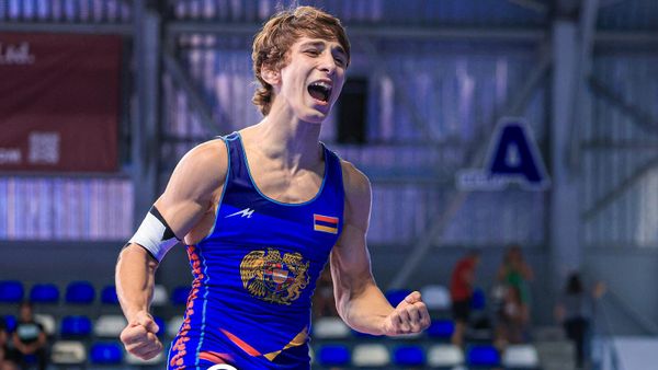 Серебряный призер ЧМ-U20 по греко-римской борьбе Юрик Мхитарян (60 кг)  - Sputnik Армения