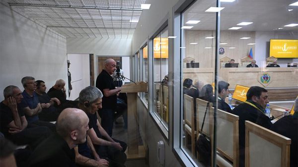 Судебное заседание над армянским военно-политическим руководством Нагорного Карабаха (25 августа 2025). Баку - Sputnik Армения