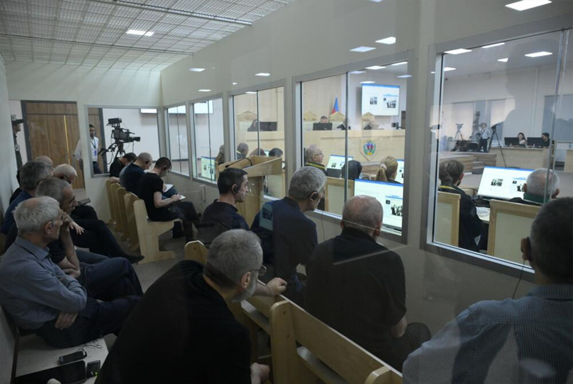 Судебное заседание над армянским военно-политическим руководством Нагорного Карабаха (29 августа 2025). Баку - Sputnik Արմենիա, 1920, 29.08.2025