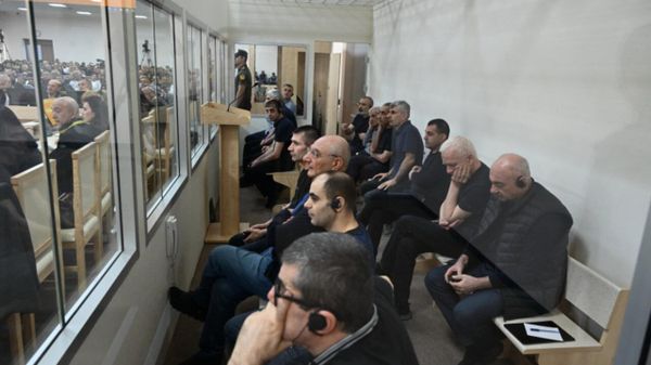 Судебное заседание над армянским военно-политическим руководством Нагорного Карабаха (15 сентября 2025). Баку - Sputnik Армения