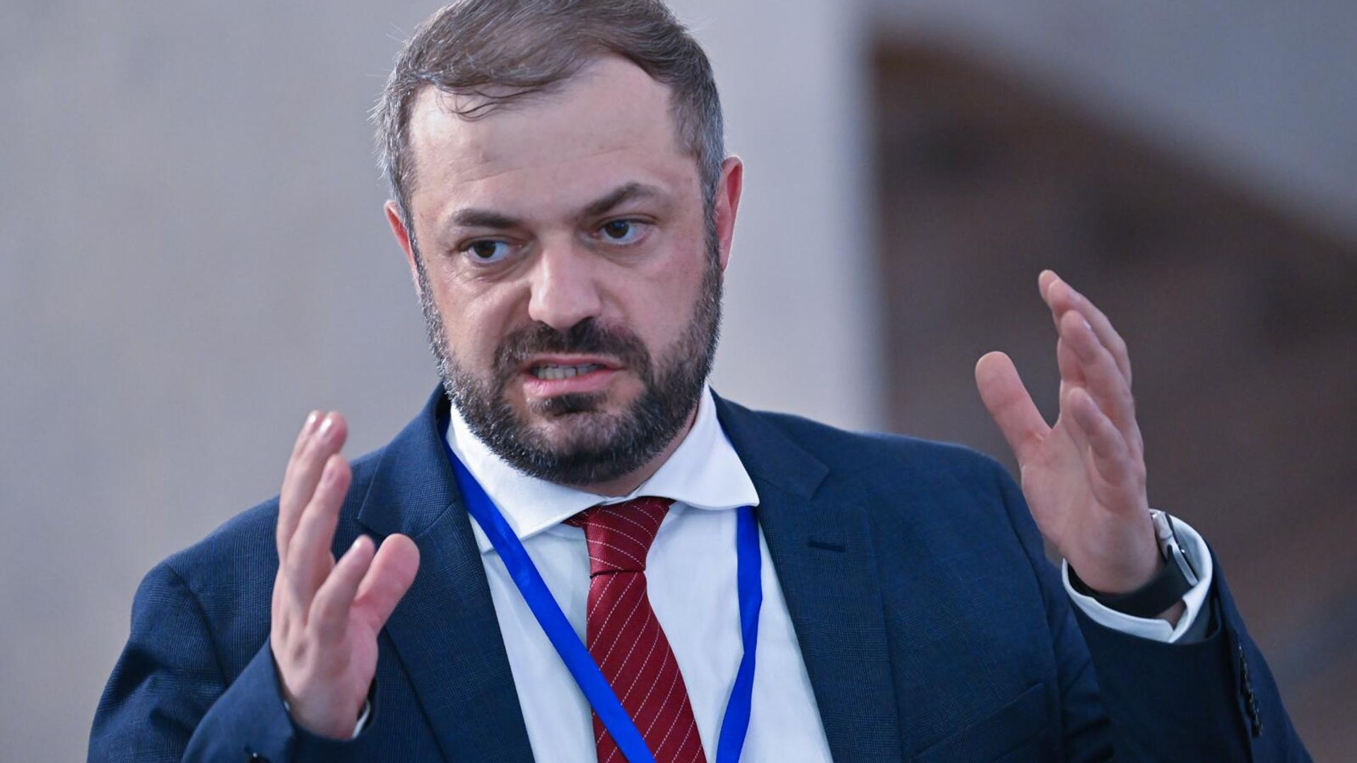 Геворг Папоян после заседания партии ГД (20 сентября 2025). Еревaн Геворг Папоян после заседания партии ГД (20 сентября 2025). Еревaн - Sputnik Արմենիա, 1920, 20.09.2025