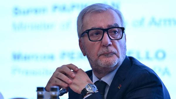 Руководитель делегации НС РА в Парламентской Ассамблее НАТО Андраник Кочарян на 108-м двухдневном семинаре Роуз-Рот Парламентской Ассамблеи НАТО (22 сентября 2025). Еревaн - Sputnik Армения