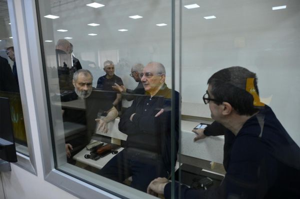 Судебное заседание над армянским военно-политическим руководством Нагорного Карабаха (29 сентября 2025). Баку - Sputnik Армения