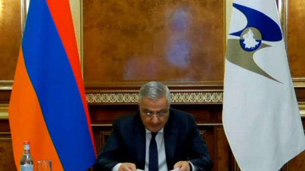 Мгер Григорян выступил на заседании Евразийского межправительственного совета. Мгер Григорян выступил на заседании Евразийского межправительственного совета. - Sputnik Армения