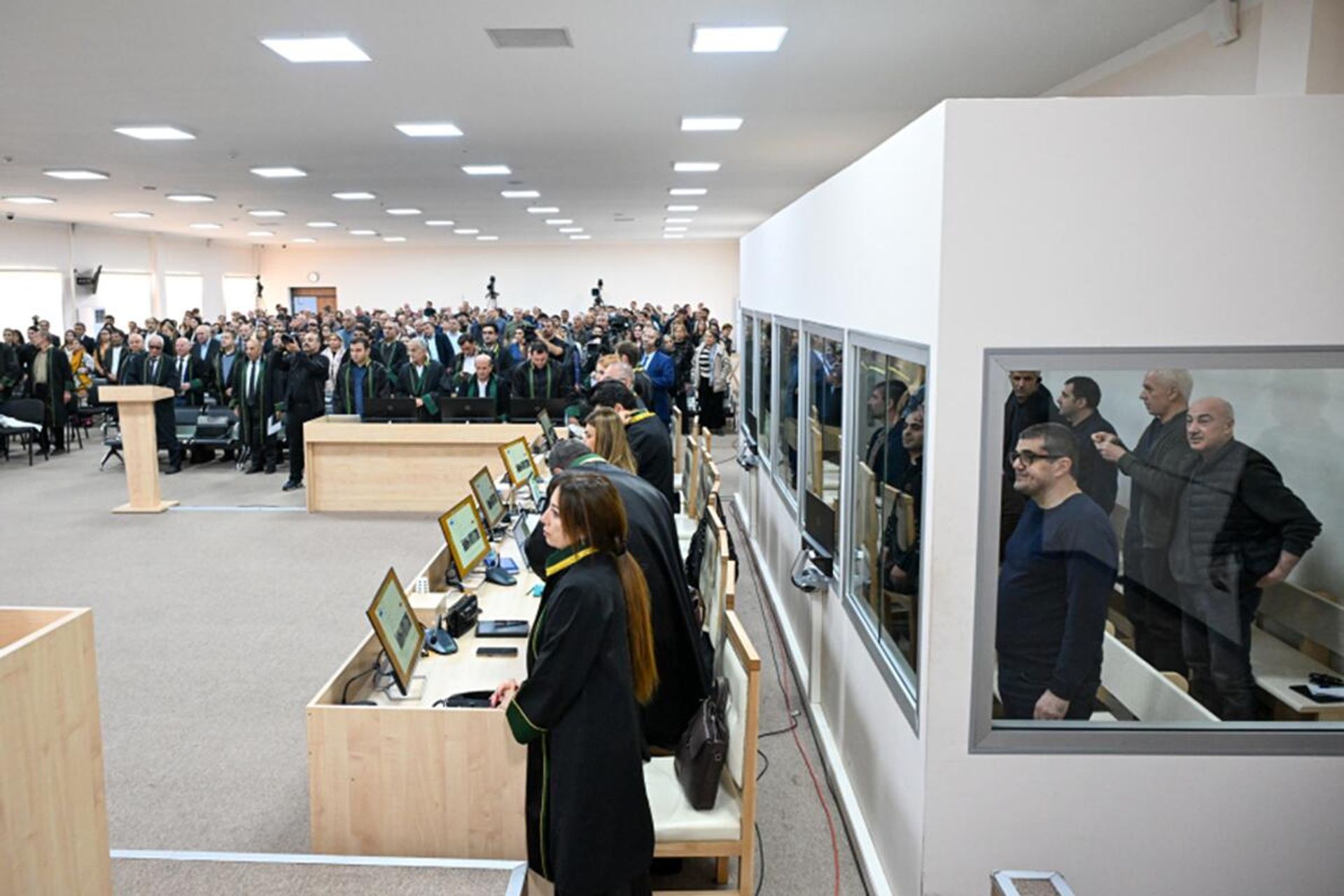 Судебное заседание над армянским военно-политическим руководством Нагорного Карабаха (29 сентября 2025). Баку - Sputnik Արմենիա, 1920, 10.10.2025