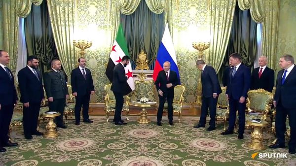 Встреча президентов РФ и Сирии Владимира Путина и Ахмеда аш-Шараа - Sputnik Армения