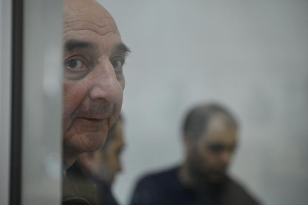 Судебное заседание над армянским военно-политическим руководством Нагорного Карабаха (17 октября 2025). Баку - Sputnik Армения
