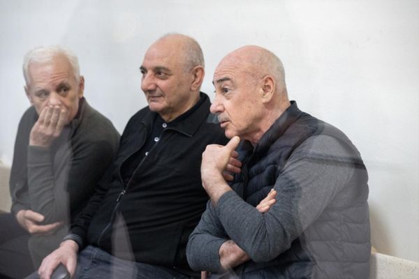 Судебное заседание над армянским военно-политическим руководством Нагорного Карабаха (17 октября 2025). Баку - Sputnik Армения