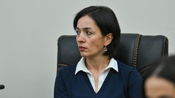 Министр ОНКС Жанна Андреасян во время заседания постоянных комиссий НС по обсуждению госбюджета 2026 (27 октября 2025). Еревaн - Sputnik Армения