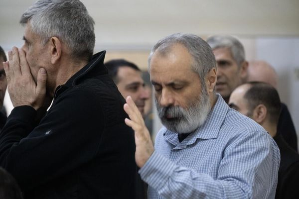 Судебное заседание над армянским военно-политическим руководством Нагорного Карабаха (31 октября 2025). Баку - Sputnik Армения