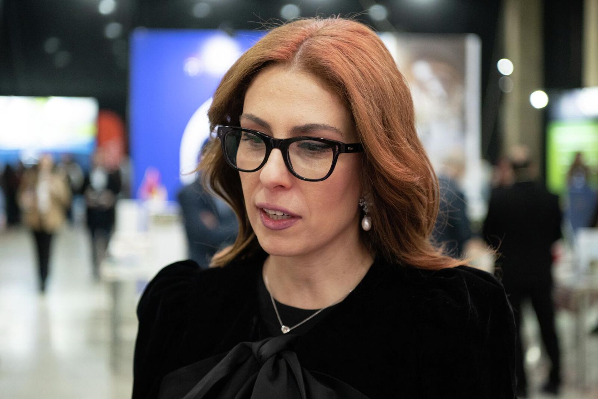 Председатель Комитета по туризму Лусине Геворгян принимает участие на Международной туристической выставке ITF Armenia 2025 в выставочном центре Meridian (21 ноября 2025). Еревaн Председатель Комитета по туризму Лусине Геворгян принимает участие на Международной туристической выставке ITF Armenia 2025 в выставочном центре Meridian (21 ноября 2025). Еревaн - Sputnik Армения, 1920, 21.11.2025