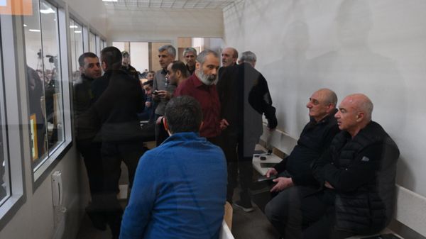 Судебное заседание над армянским военно-политическим руководством Нагорного Карабаха (23 декабря 2025). Баку - Sputnik Армения