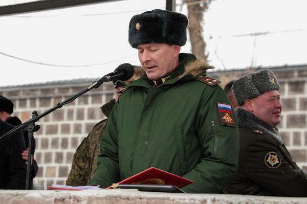 Торжественные мероприятия по случаю 84-летия российской военной базы (29 декабря 2025). Гюмри - Sputnik Армения