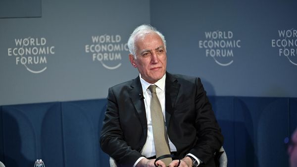 Президент Ваагн Хачатурян в Давосе (20 января 2026). Швейцария - Sputnik Армения