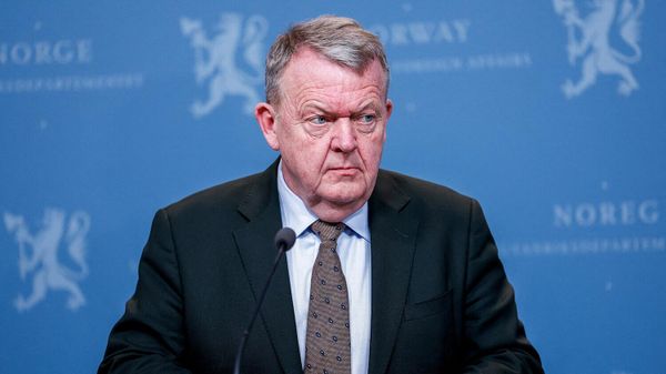 Министр иностранных дел Дании Ларс Лёкке Расмуссен на пресс-конференции с норвежским коллегой (18 января 2026). Осло - Sputnik Армения