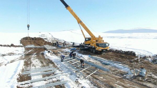 Строительство линии электропередач, соединяющую Нахичевань с Азербайджаном  - Sputnik Армения