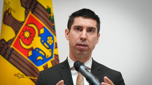 Министр иностранных дел Молдовы Михай Попшой на совместной пресс-конференции с украинским коллегой (13 марта 2024). Киев - Sputnik Армения