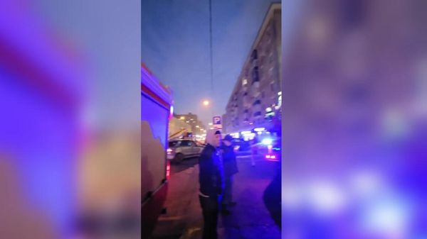 Пожар на улице Пресненский Вал в Москве - Sputnik Армения