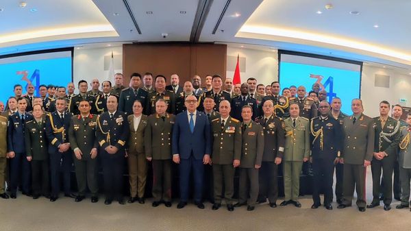 Торжественный прием, приуроченный к 34-й годовщине образования ВС РА (9 февраля 2026). Москвa  - Sputnik Армения