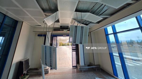 Разрушения в аэропорту Нахиджевана после атаки иранских дронов (5 марта 2026). Нахиджеван - Sputnik Армения