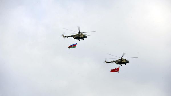 Ադրբեջանի և Թուրքիայի դրոշներ - Sputnik Արմենիա
