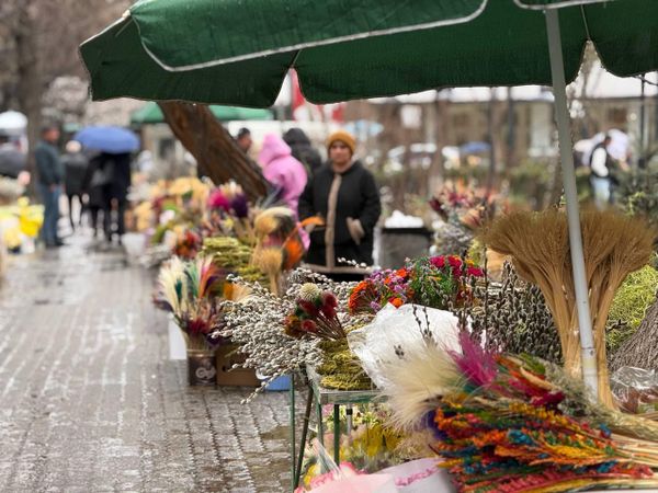 Вербное воскресенье в церкви Святой Богородицы Катогике - Sputnik Армения