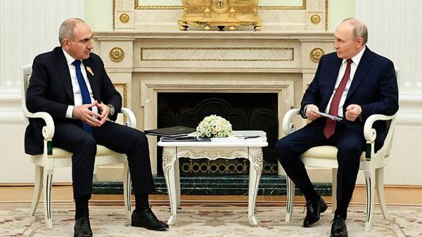 Встреча премьер-министра Никола Пашиняна с президентом РФ Владимиром Путиным (1 апреля 2026). Москвa - Sputnik Армения