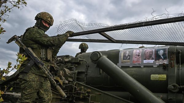 Боевая работа 34-й артиллерийской дивизии на Харьковском направлении СВО - Sputnik Армения